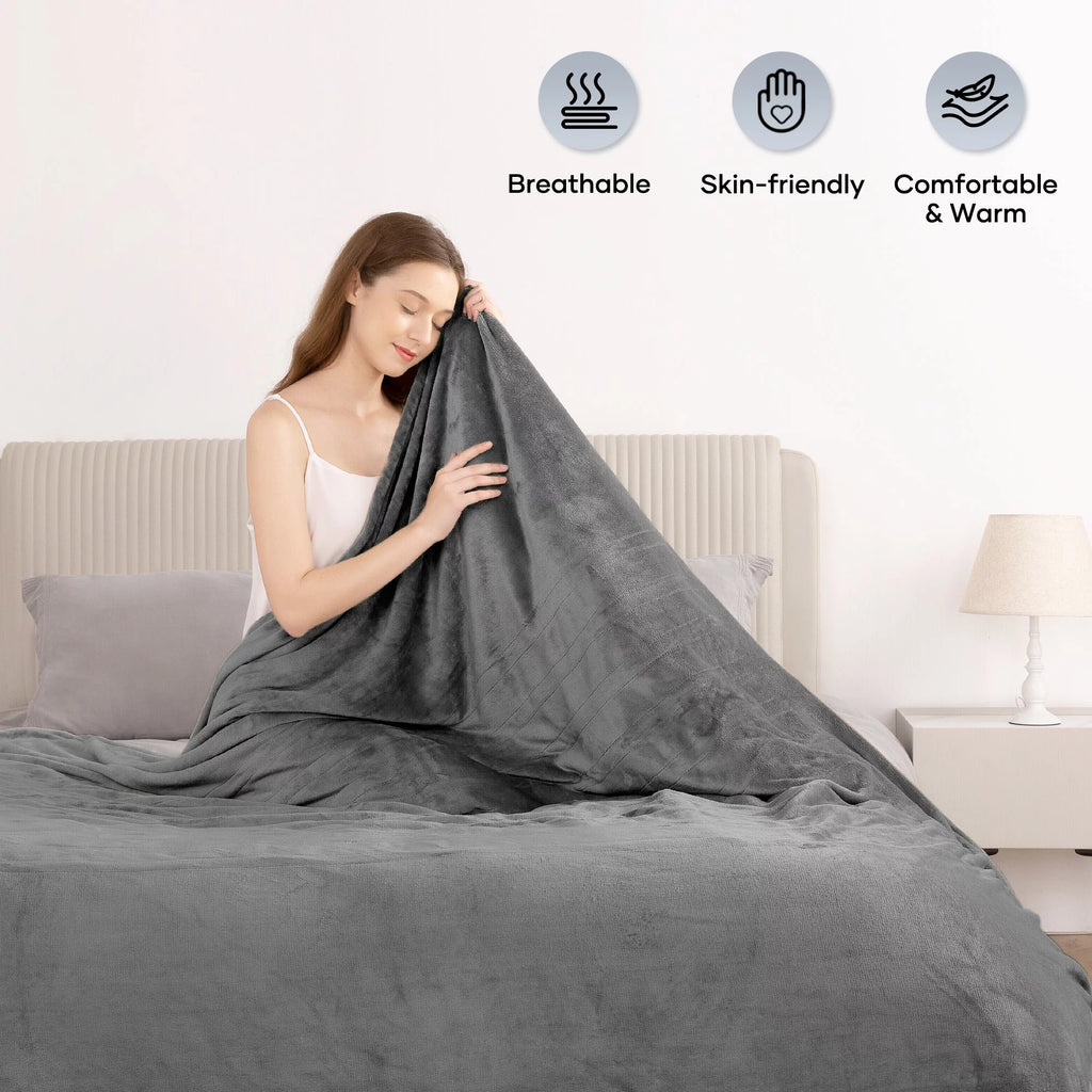 Gray Full Size Electric Blanket R45148