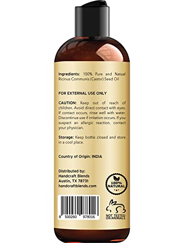 16 Fl Oz 100% Pure Natural Jamaican Black Castor Oil F864