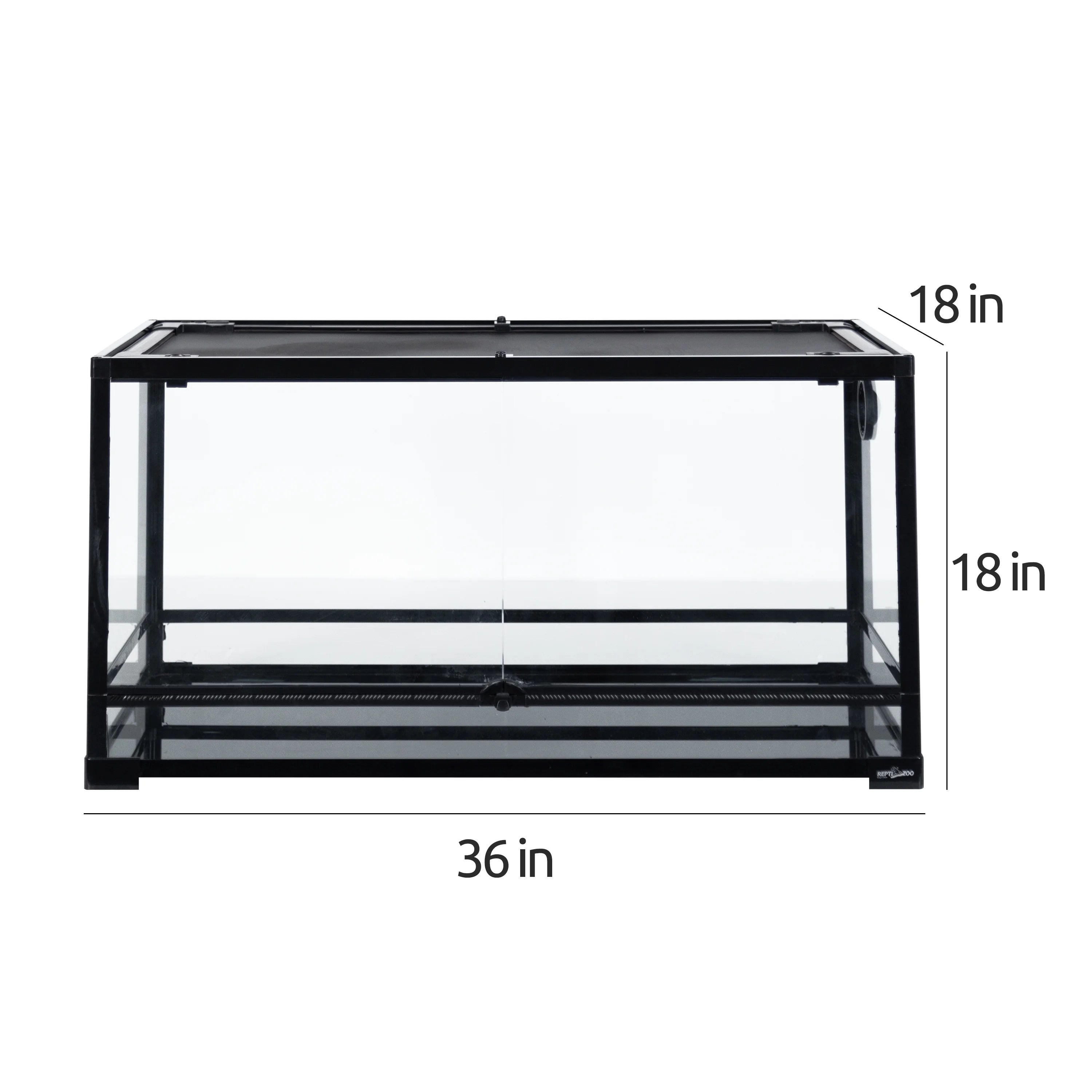 Glass Reptile Terrarium 50 Gallon 36" x 18" x 18" with Screen Ventilation S424