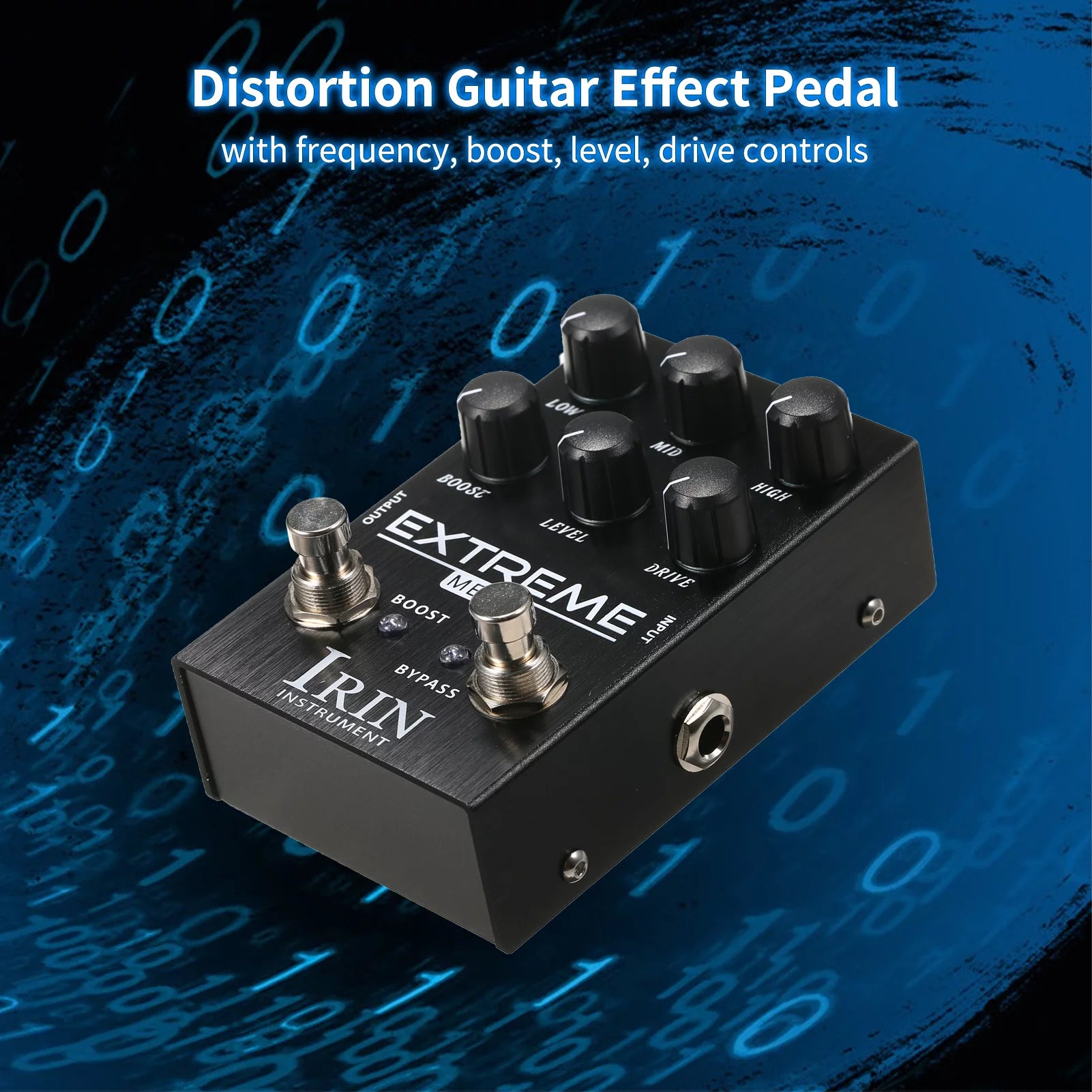 Distortion Guitar Effect Pedal with Frequency Boost Control F383