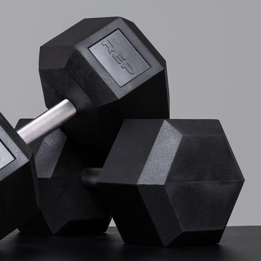 5-50 lb Rubber Hex Dumbbell Set G60268