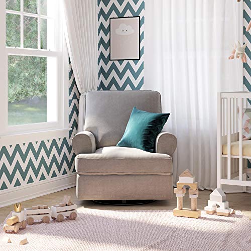 Gray Swivel Glider Recliner Chair Y513162