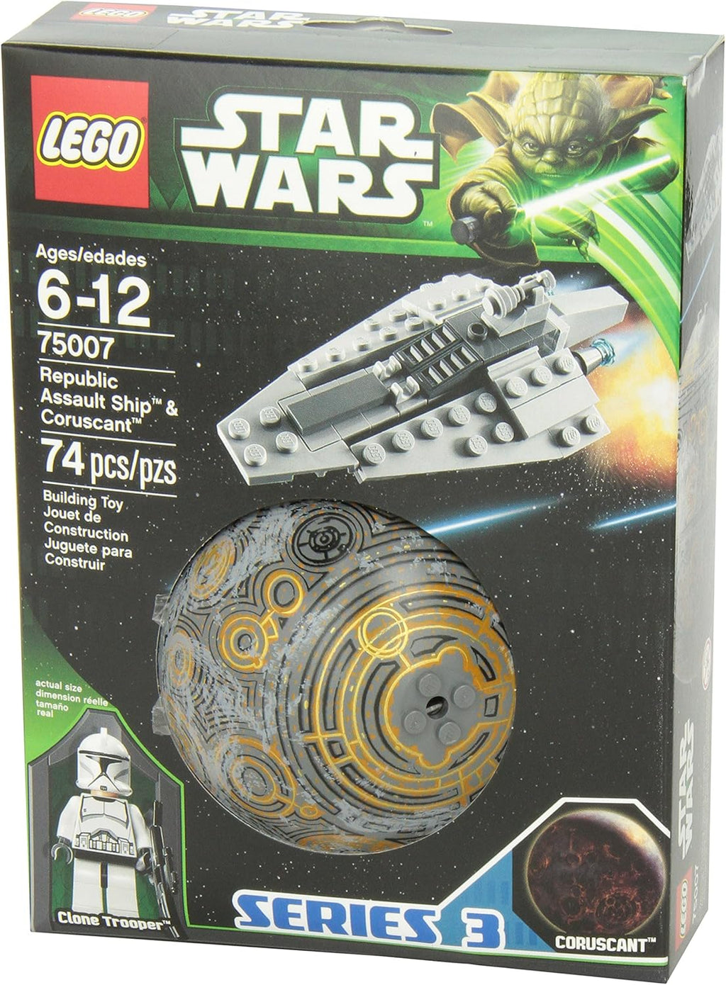 Republic Assault Ship and Coruscant A625