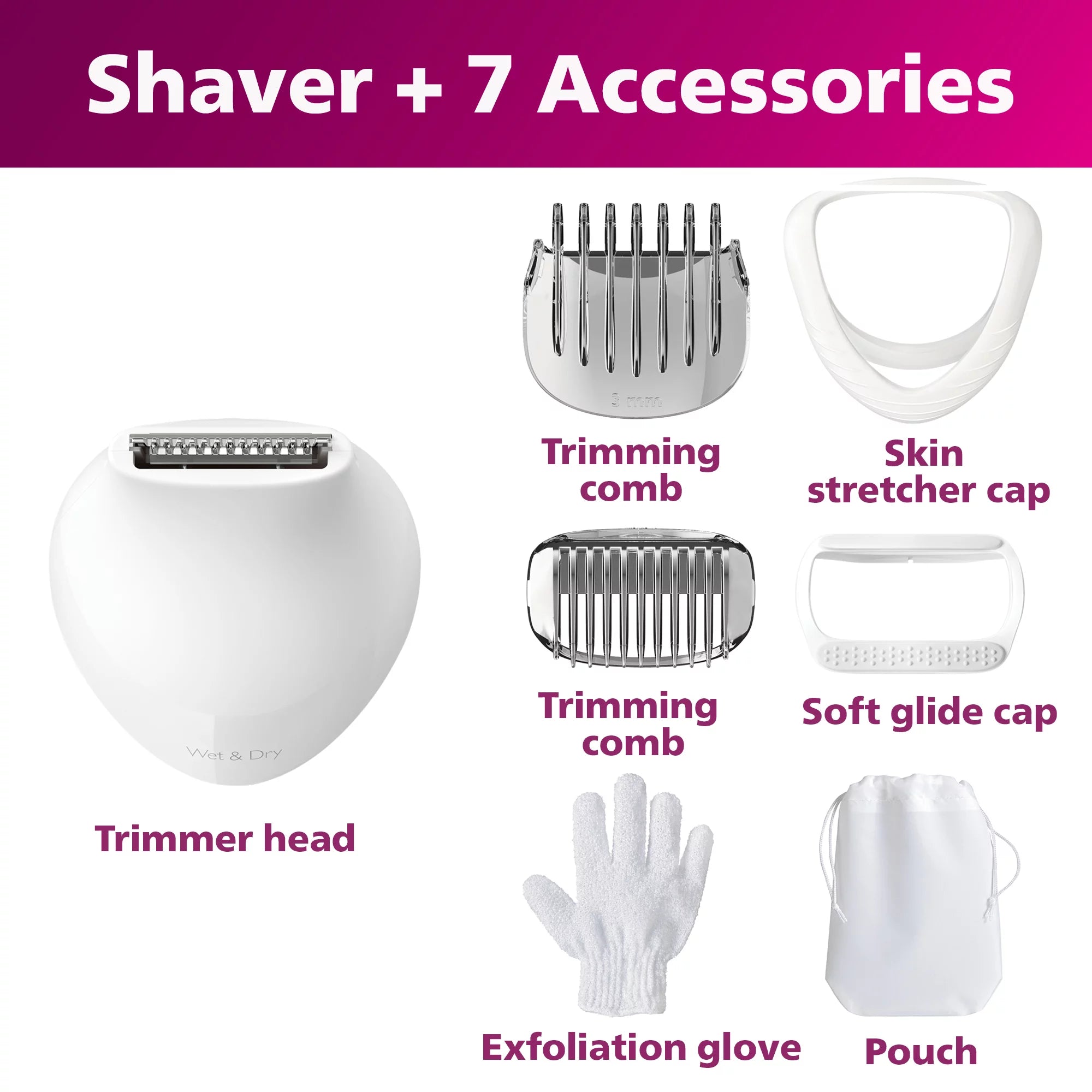 Electric Shaver with 7 Accessories V899