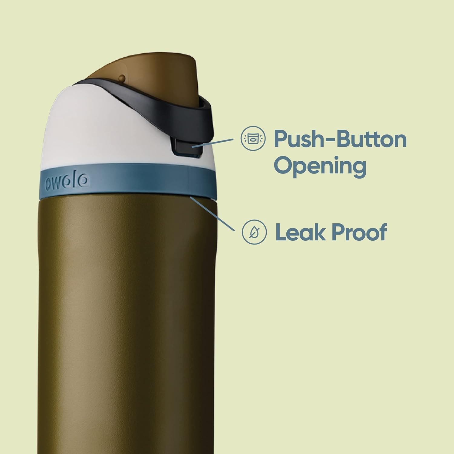 Black Insulated Stainless Steel Water Bottle with Silicone Boot R6617