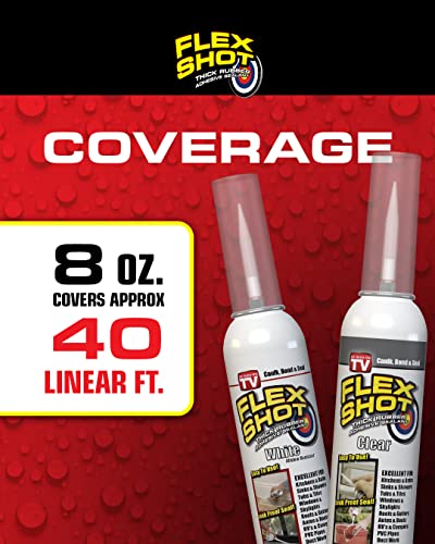 White 8-oz Rubber Adhesive Sealant Caulk A94693
