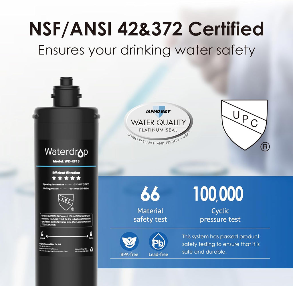 Under Sink Water Filter System and Replacement Filter Cartridge I613648