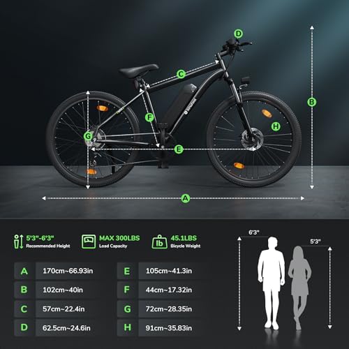 26" Electric Mountain Bike with Removable Battery D90331