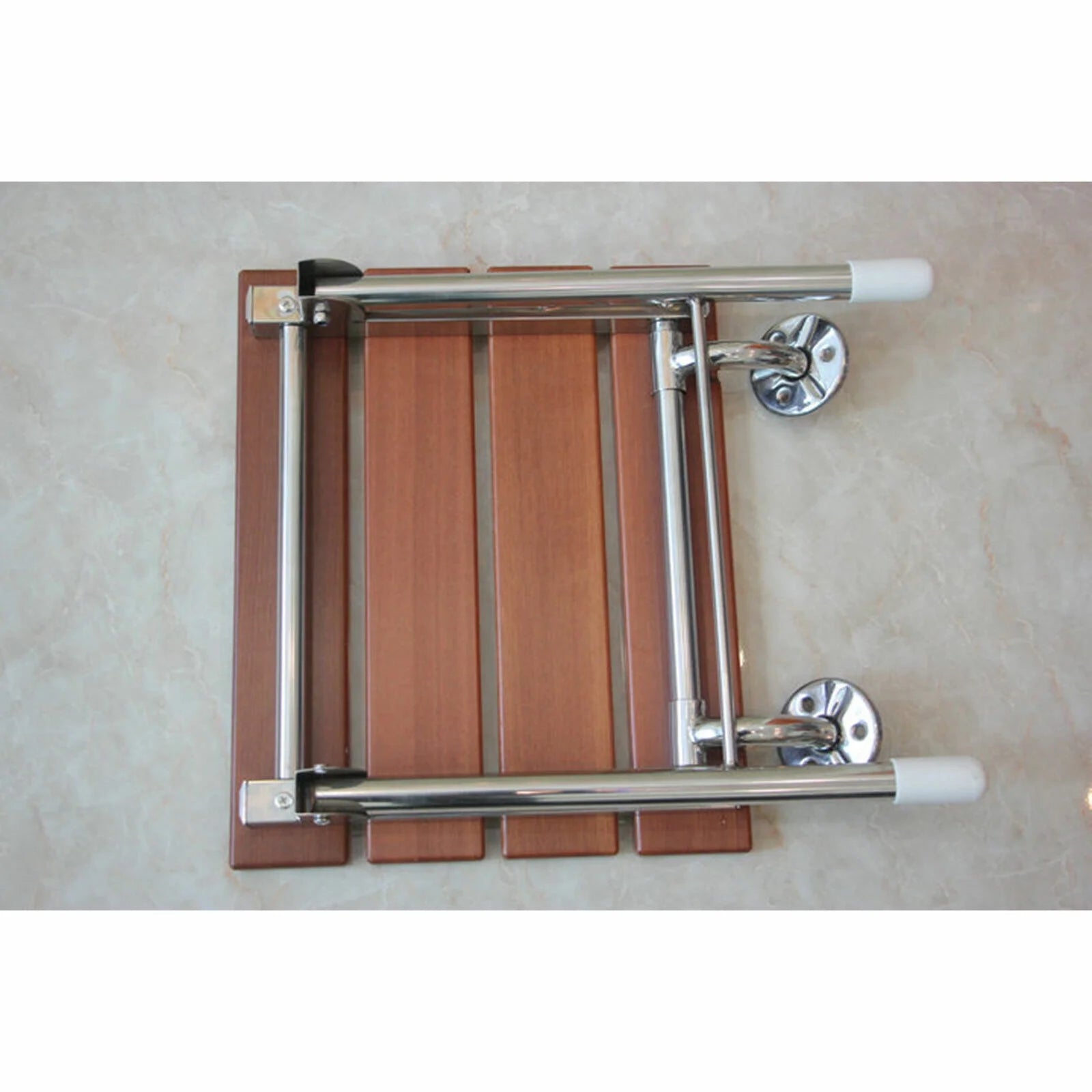 Folding Shower Seat Wall Mounted Wood Bathroom Bench R850