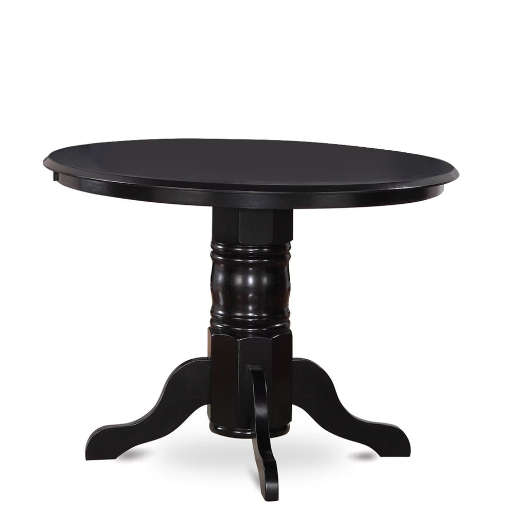 5-piece Wood Dining Set in Black/Dark Gotham Gray G948