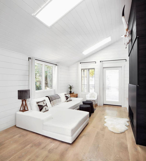 1 in. x 6 in. x 6 ft. White Smooth Shiplap Pine (6-Pack) Q96436