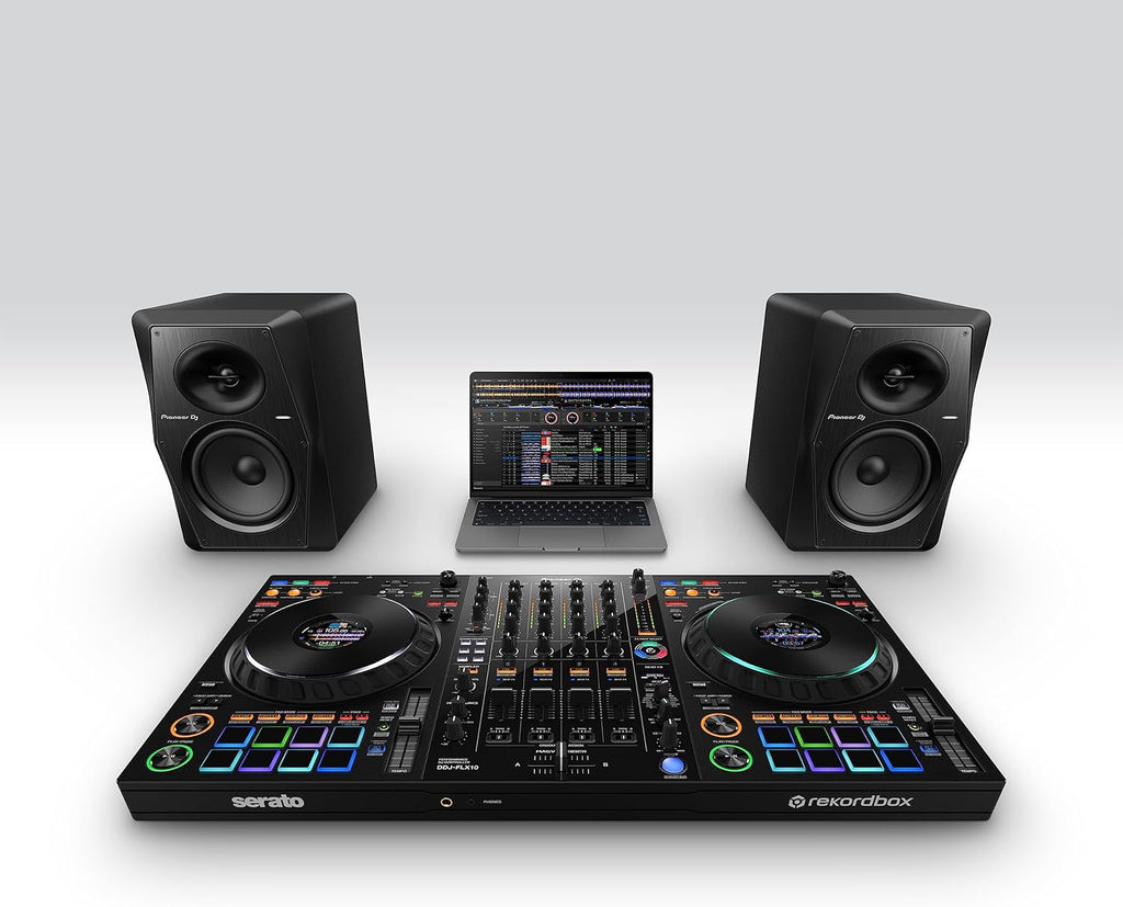 Black 4-deck DJ Controller W614482