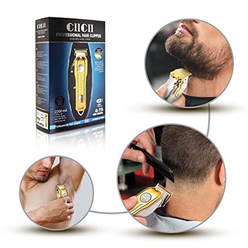 Hair Clippers, 12Pcs Cordless Rechargeable LCD Display Hair Beard Trimming Kit Z196544