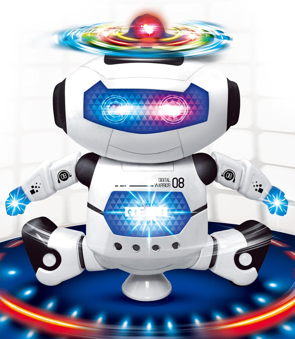 Interactive 360° Dance Spin Smart Robot with LED Light & Music L348