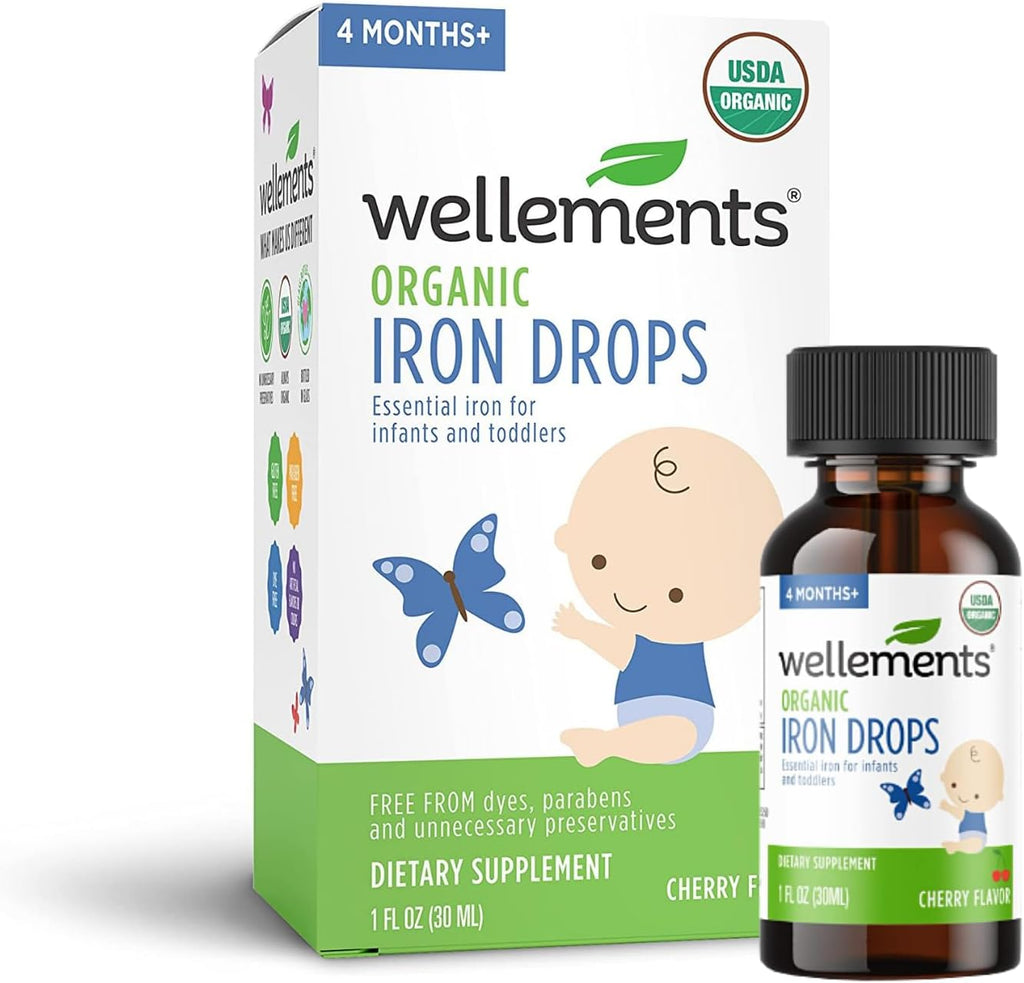 Organic Iron Drops for Babies, Cherry Flavor, 1 Fl Oz O57650