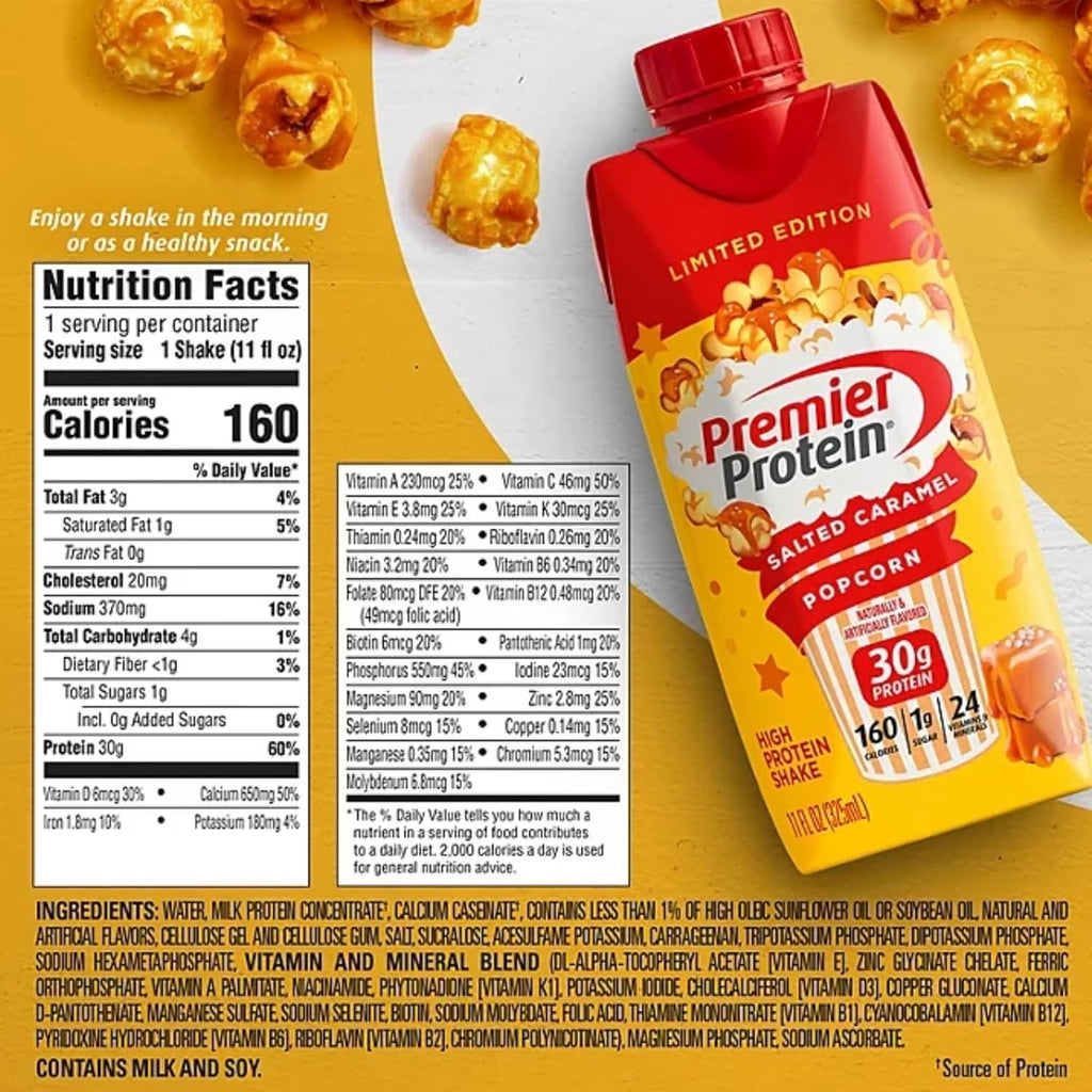 Salted Caramel Popcorn Protein Shakes (11 fl. oz., 15 pk.) C532277
