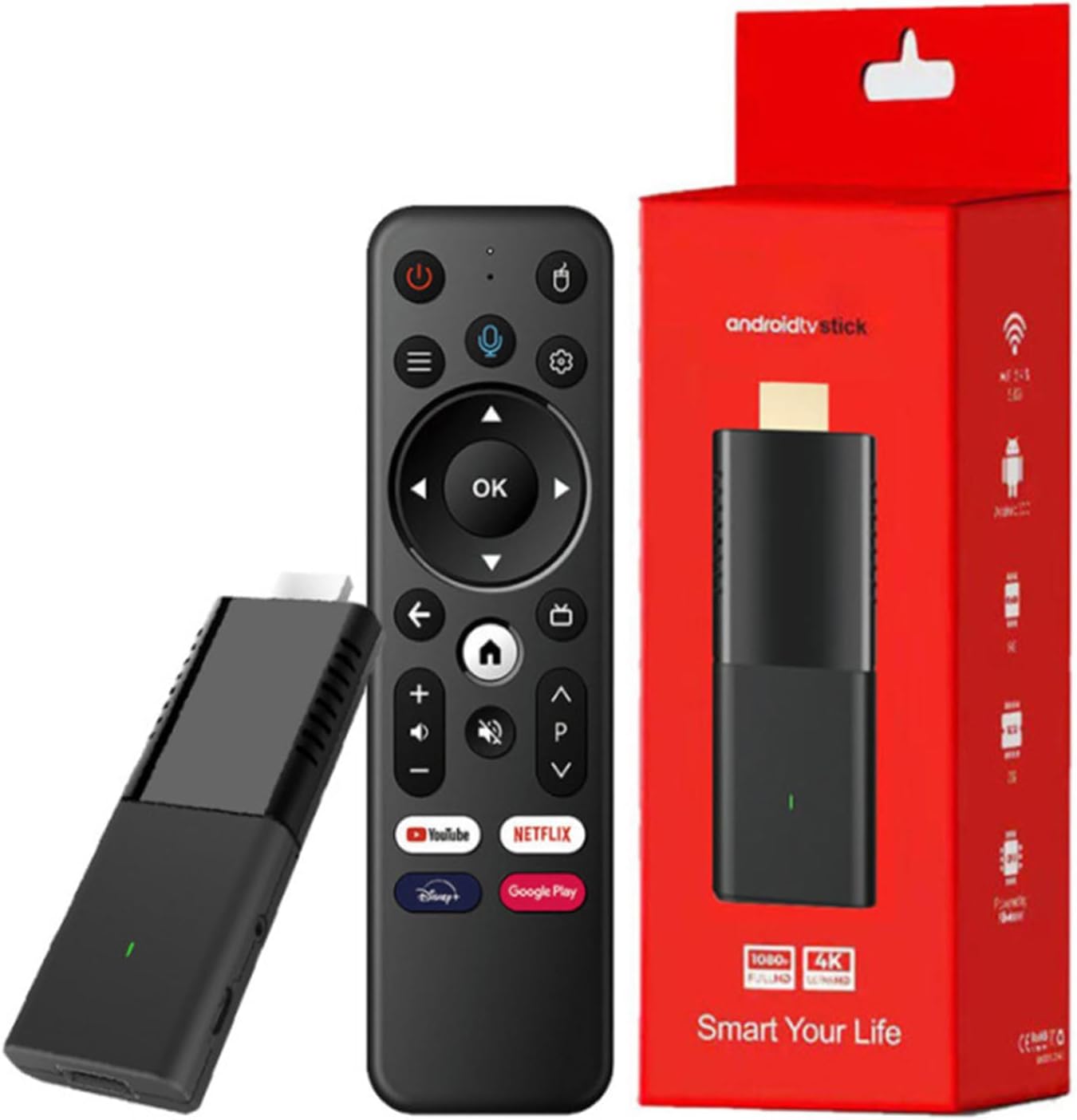 4K Smart TV Stick with Voice Remote Control E4907