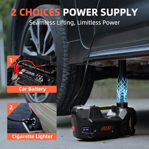 Electric Car Jack 5 Ton 12V Portable Hydraulic Jack with Led Light Q18014