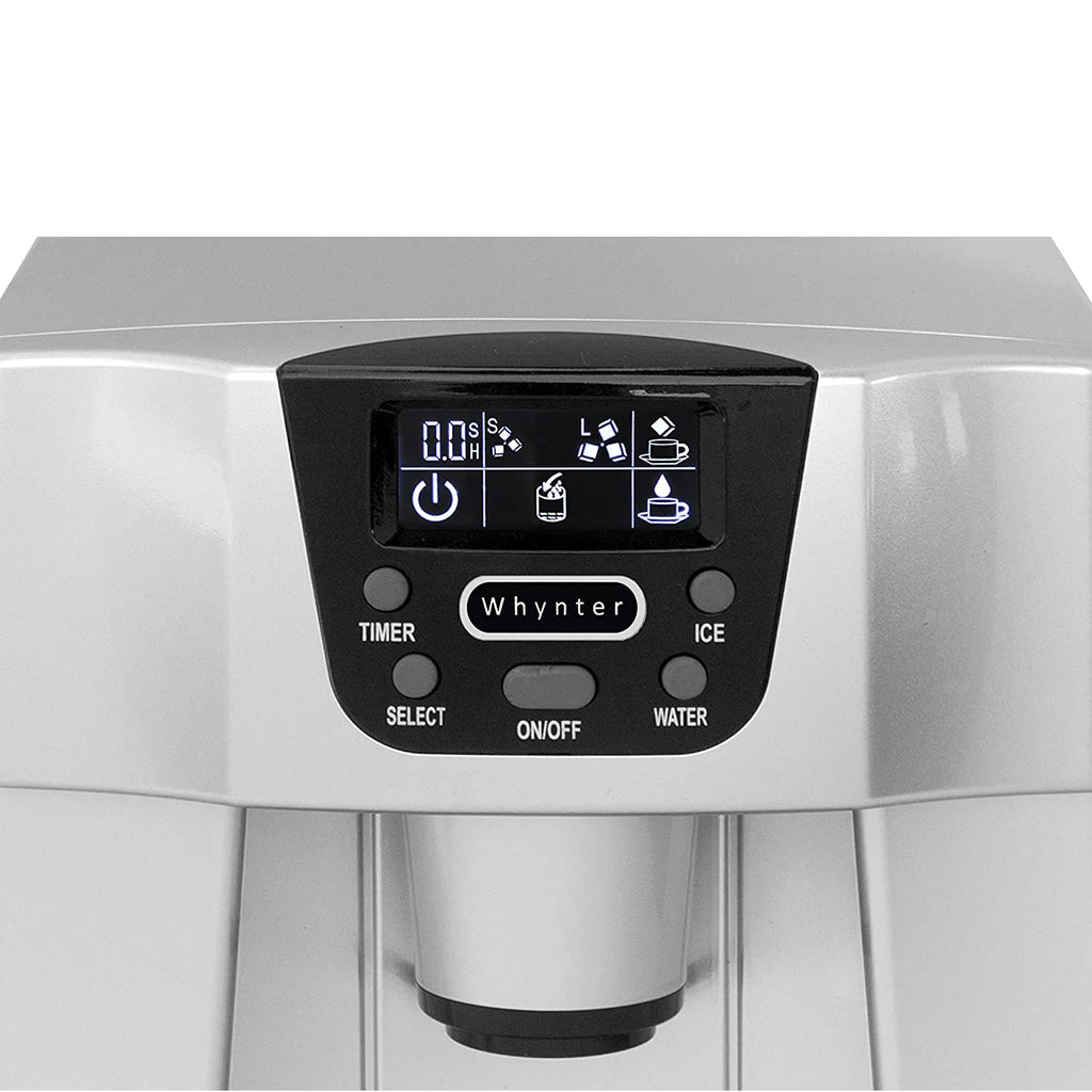 Countertop Ice Maker and Water Dispenser Silver S18220