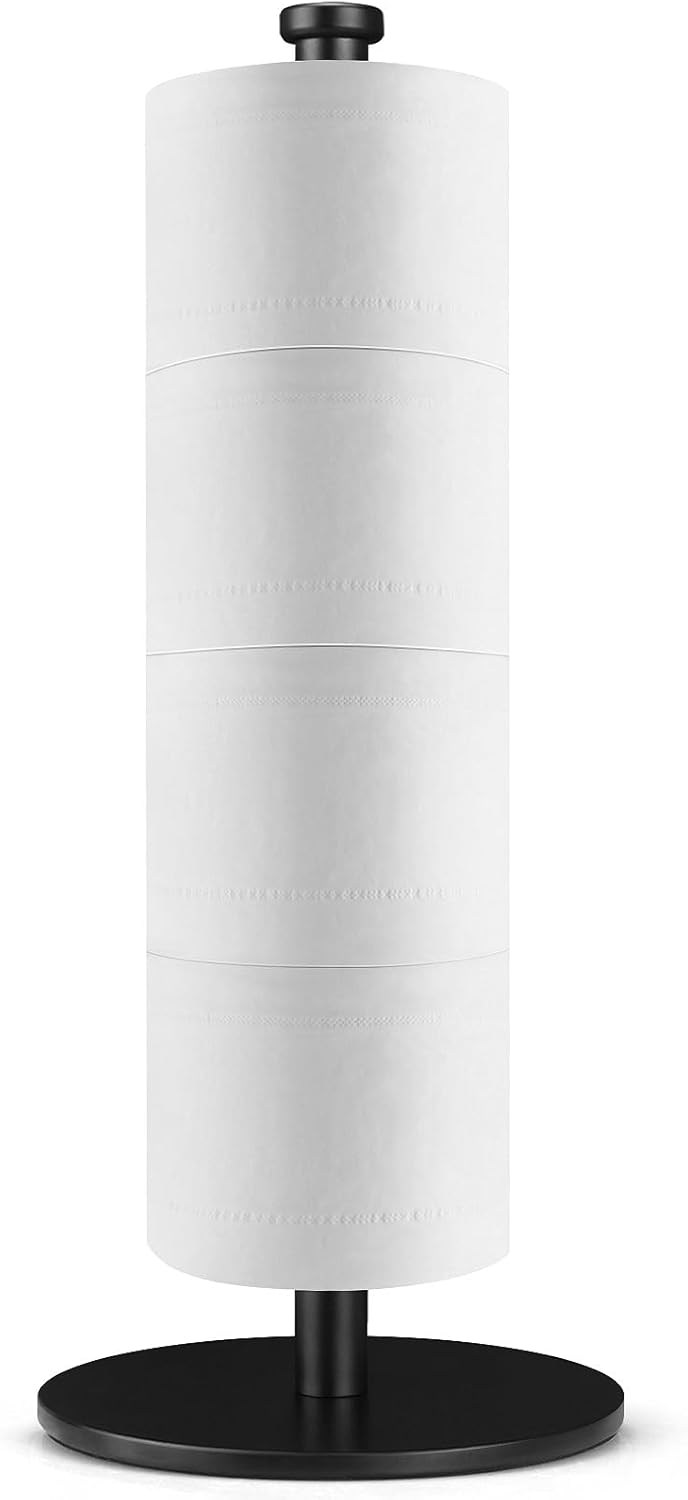 Solid Weighted Non-Slip Toilet Paper Holder Stand W2307