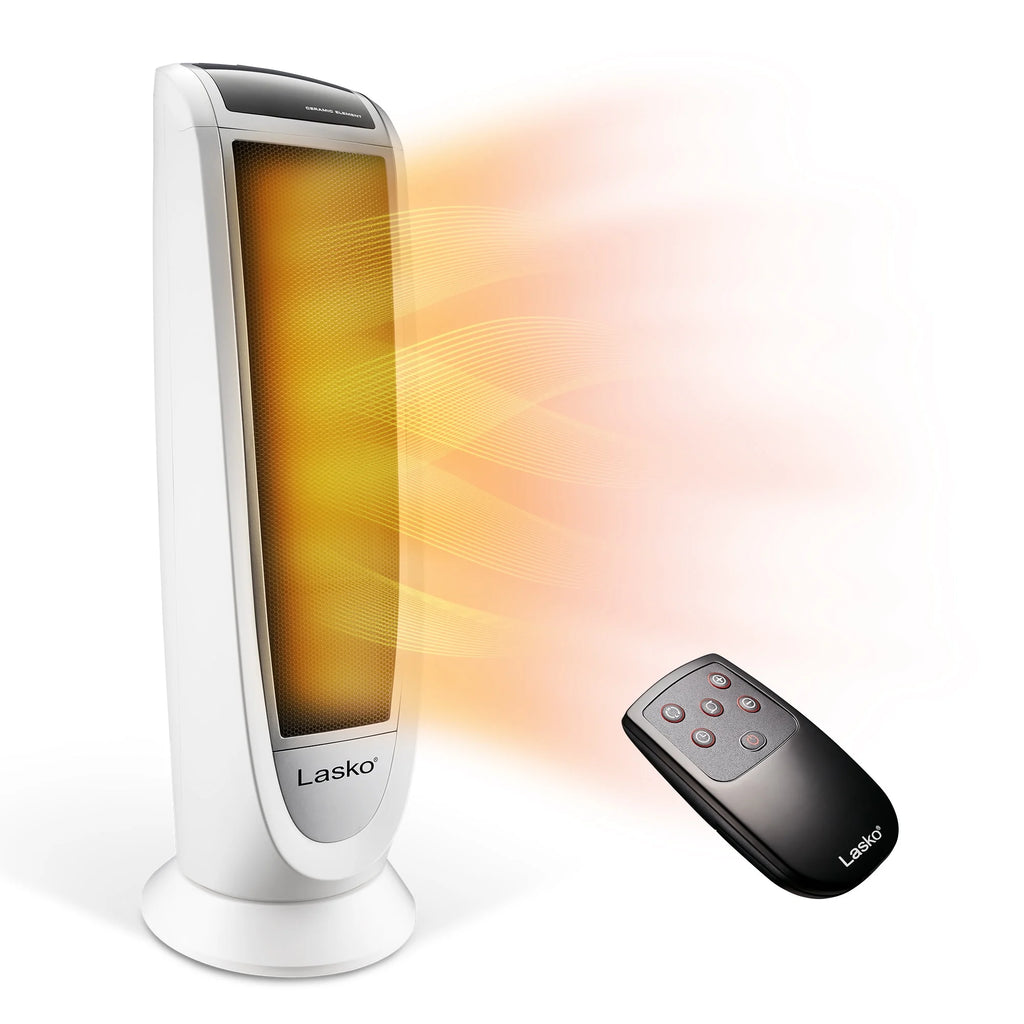 White 1500W Electric Digital Ceramic Tower Space Heater B97688