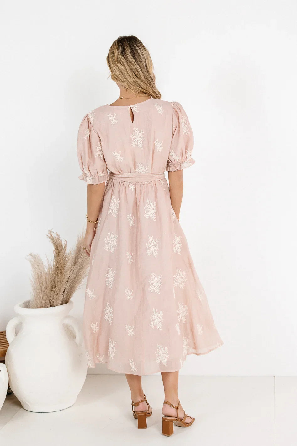 Embroidered Midi Dress W161665