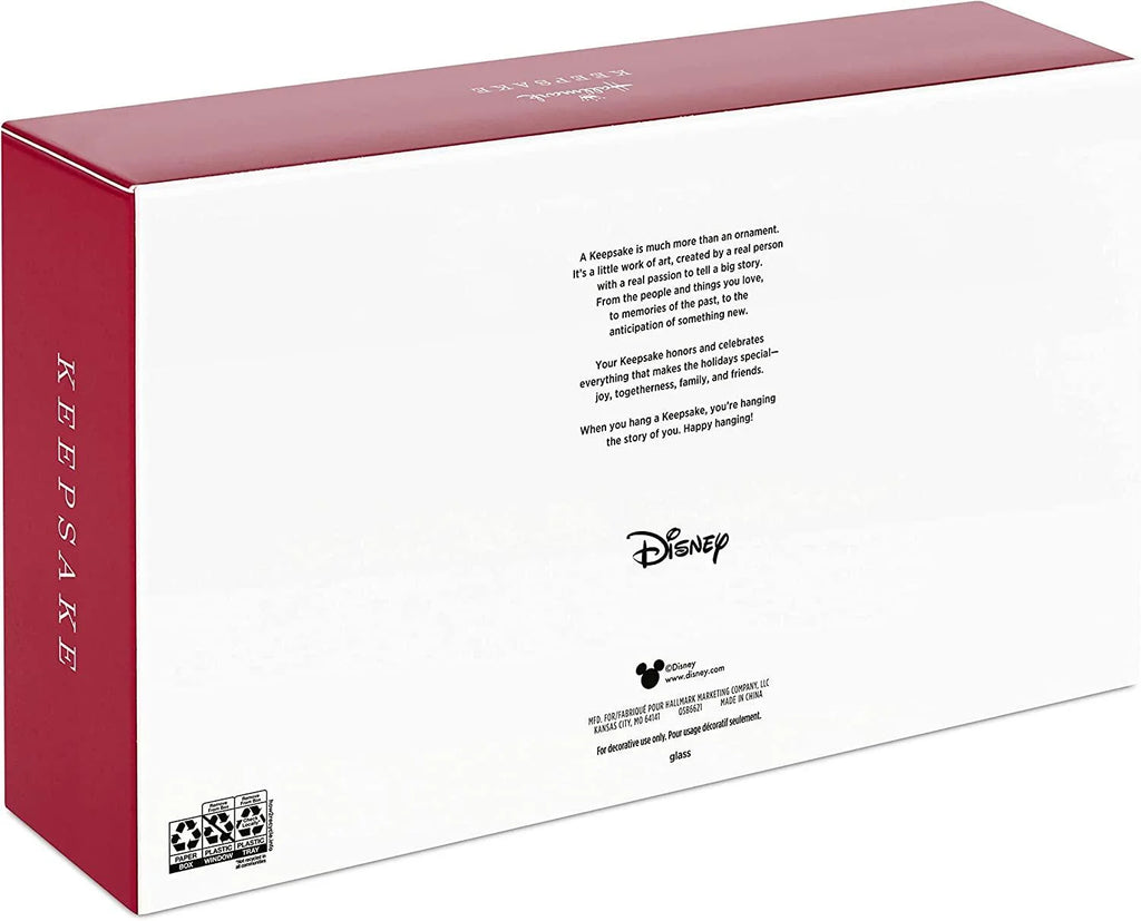 Disney Mickey Mouse Glass Christmas Ornaments A230780
