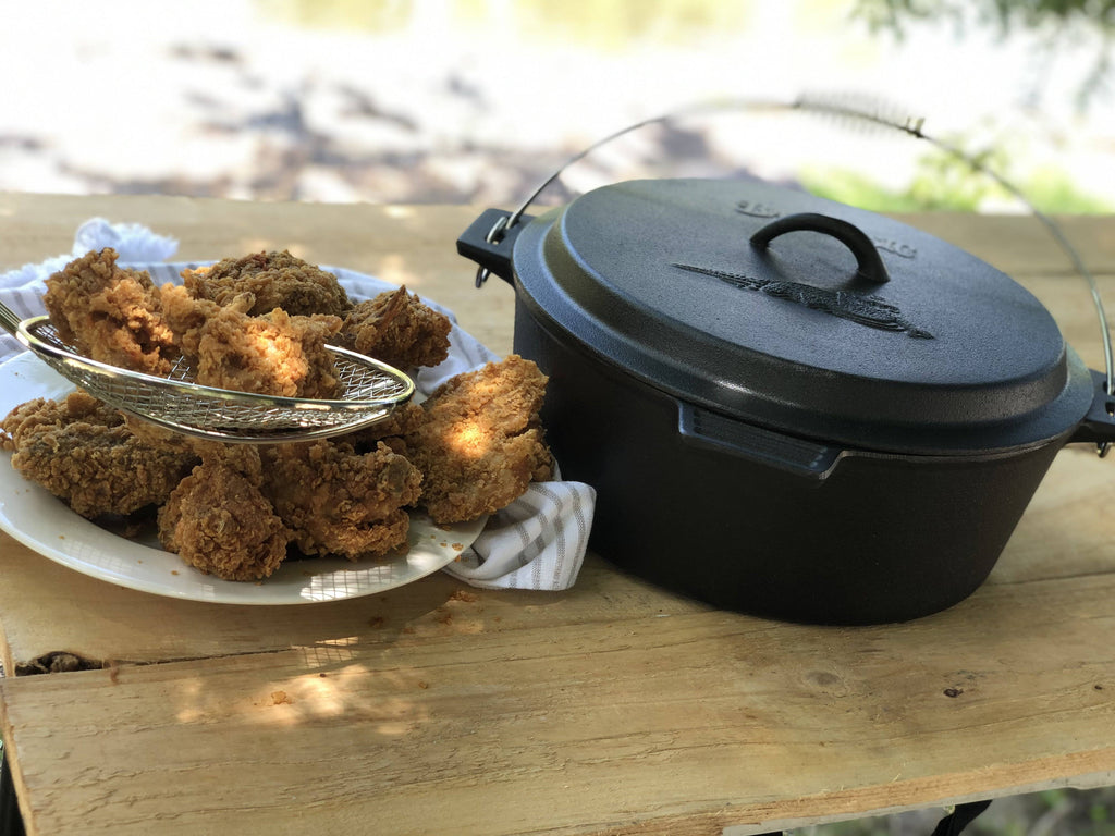 Cast Iron Chicken Fryer with Dutch Oven Lid, 10 Quart O931