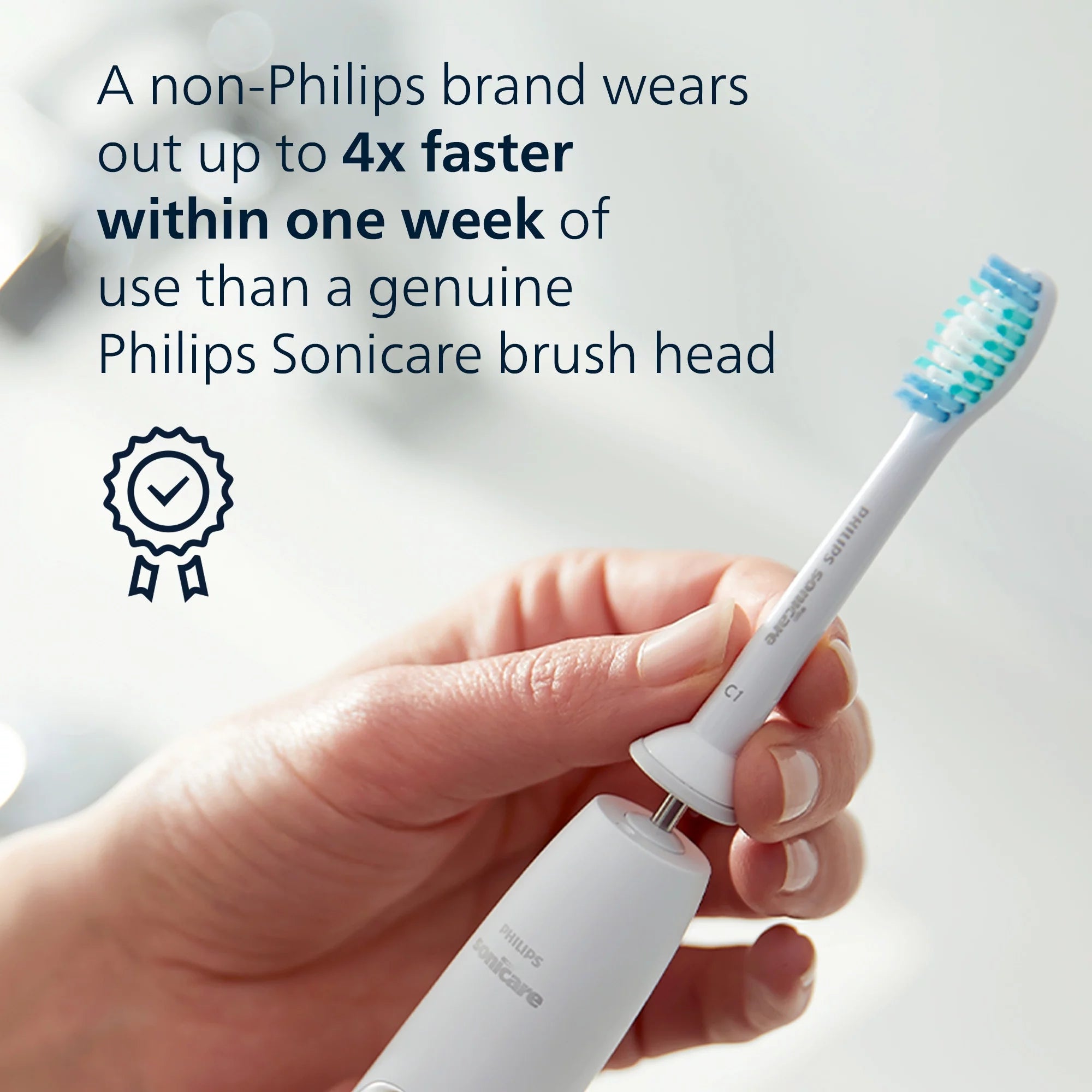 4 Pack Replacement Toothbrush Heads B9641