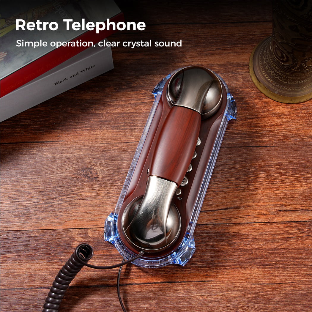 Vintage Wall-Mounted Telephone with Blue Indicator B39248