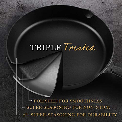 10 Inch Non-stick Pre-seasoned Cast Iron Skillet W29255
