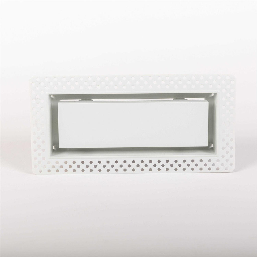 White Flush Wall Vent 4 in.x10 in. J193845