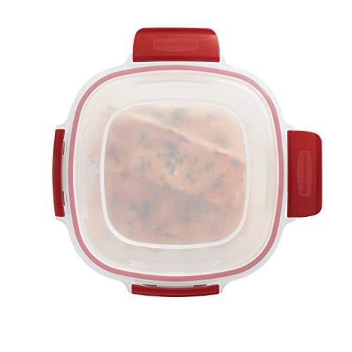 14-Cup Clear Food Storage Container with Red Tabs P671555