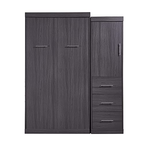 Twin Murphy Bed Wood Wall Bed Q8437