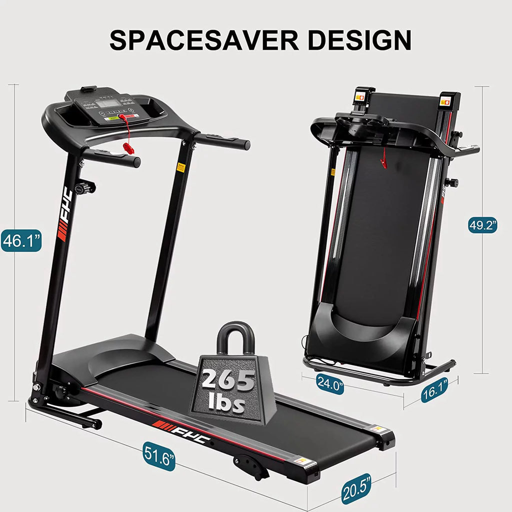 2.5HP Folding Incline Treadmill with Bluetooth Q489