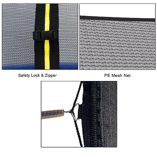 Weather-Resistant Replacement Enclosure Net for 10-14' Round Frames with 8 Curved Pole M930