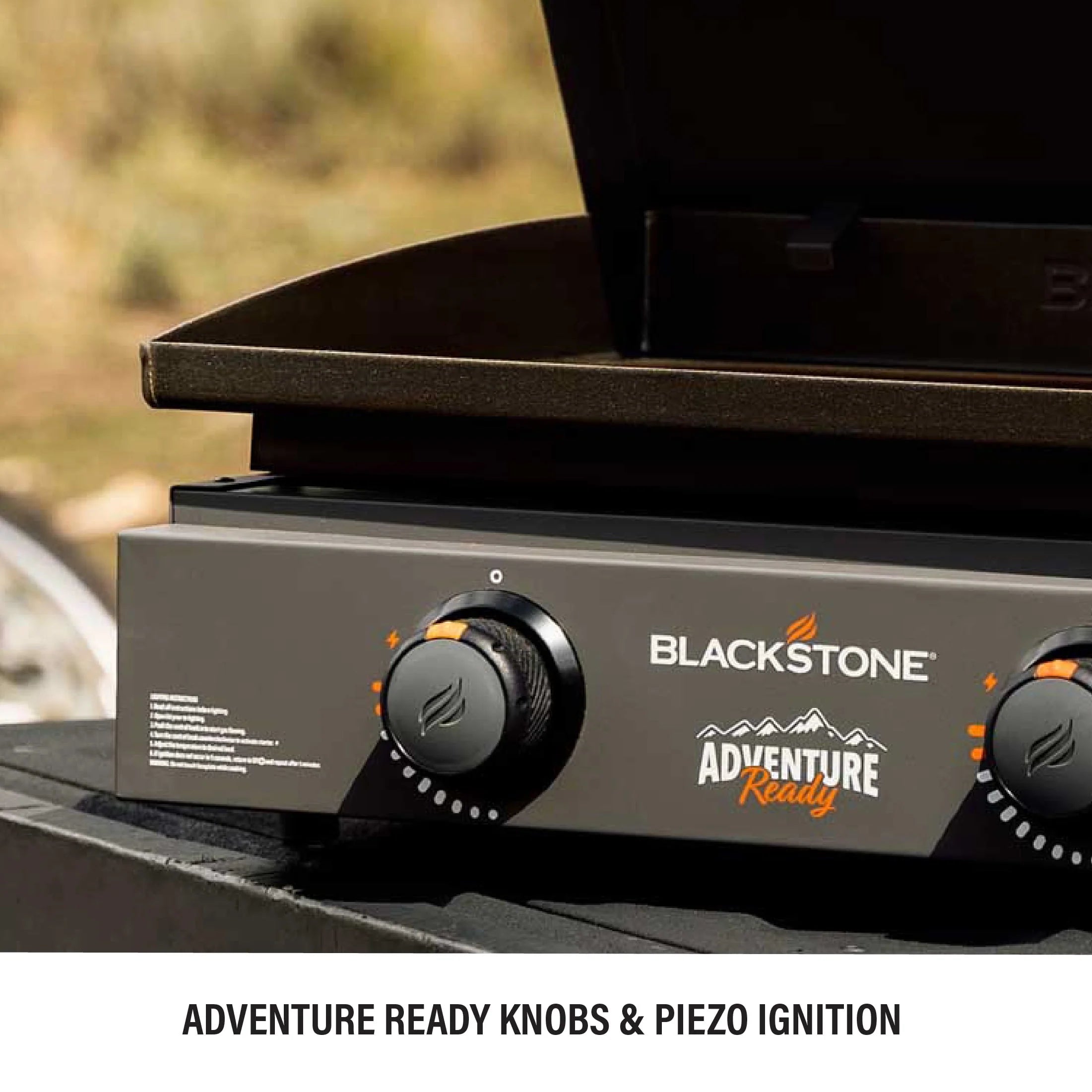 Black 2-Burner 22 Propane Griddle with Hard Cover K83932