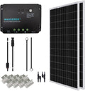 200 Watt 12 Volt Monocrystalline Solar Panel Starter Kit with 2 Pcs 100W Panel and 30A PWM Charge Controller Y869
