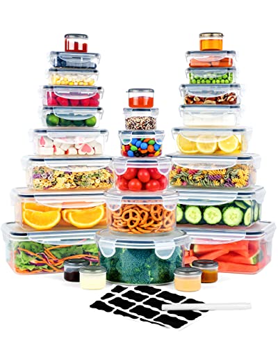 32 Piece Plastic Food Storage Container with Lids P410