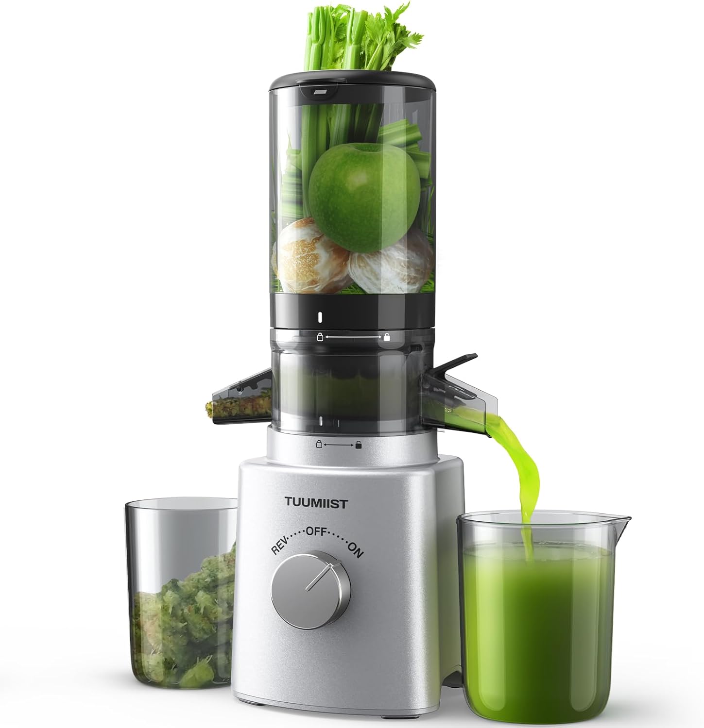 Cold Press Masticating Juicer with Large Feed Chute H10086