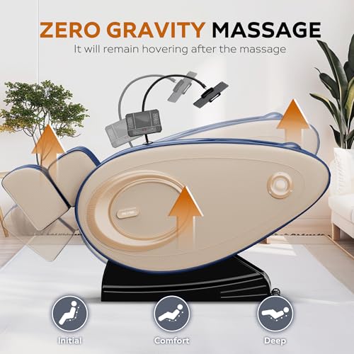 Black Zero Gravity Massage Chair Recliner with Heating K1130