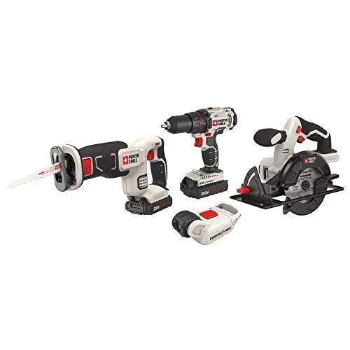 Cordless Drill Combo Kit Power Tool, 4-Tool W551