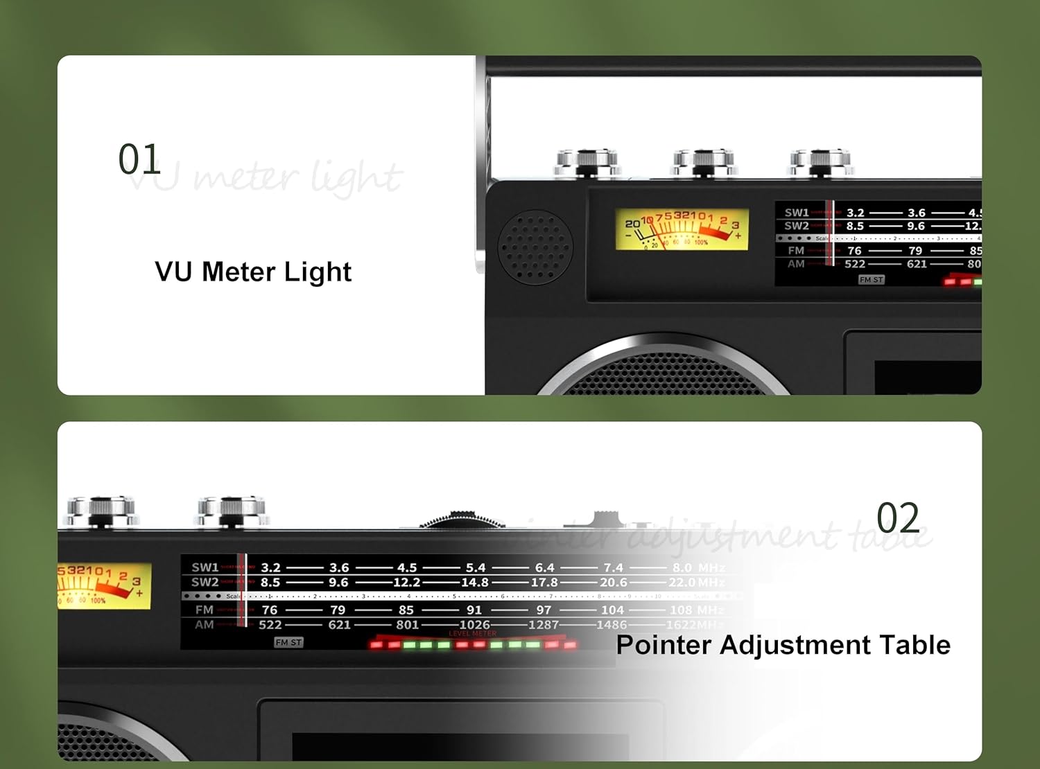 Portable AM/FM Radio Cassette Player Recorder with Bluetooth O247551