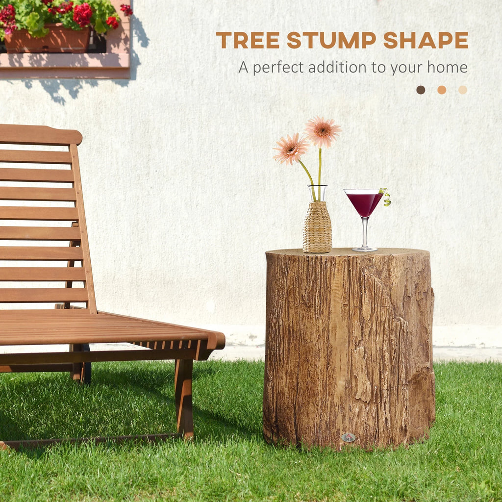 Natural Concrete Side Table Set of 2 Q8949