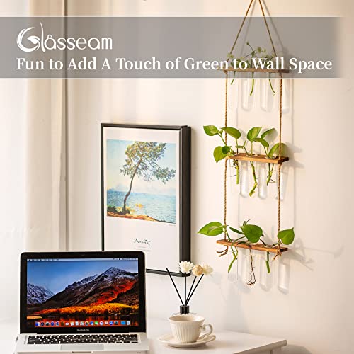 Hanging Glass Planter with Wooden Stand H815