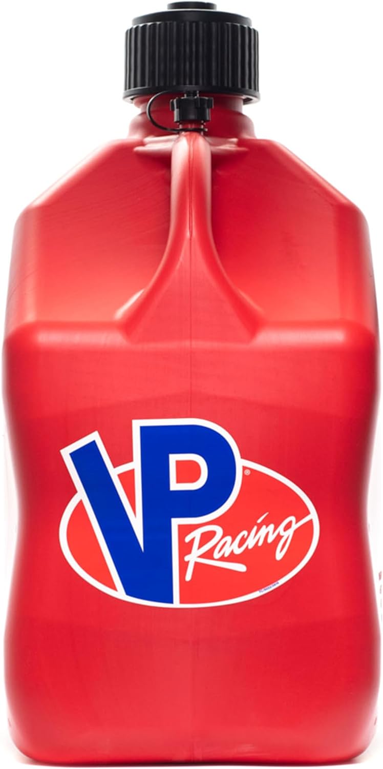 5.5-Gallon Square Motorsport Container (2 Pack) Red with 14" Deluxe Filler Hose (1 Pack) X924420