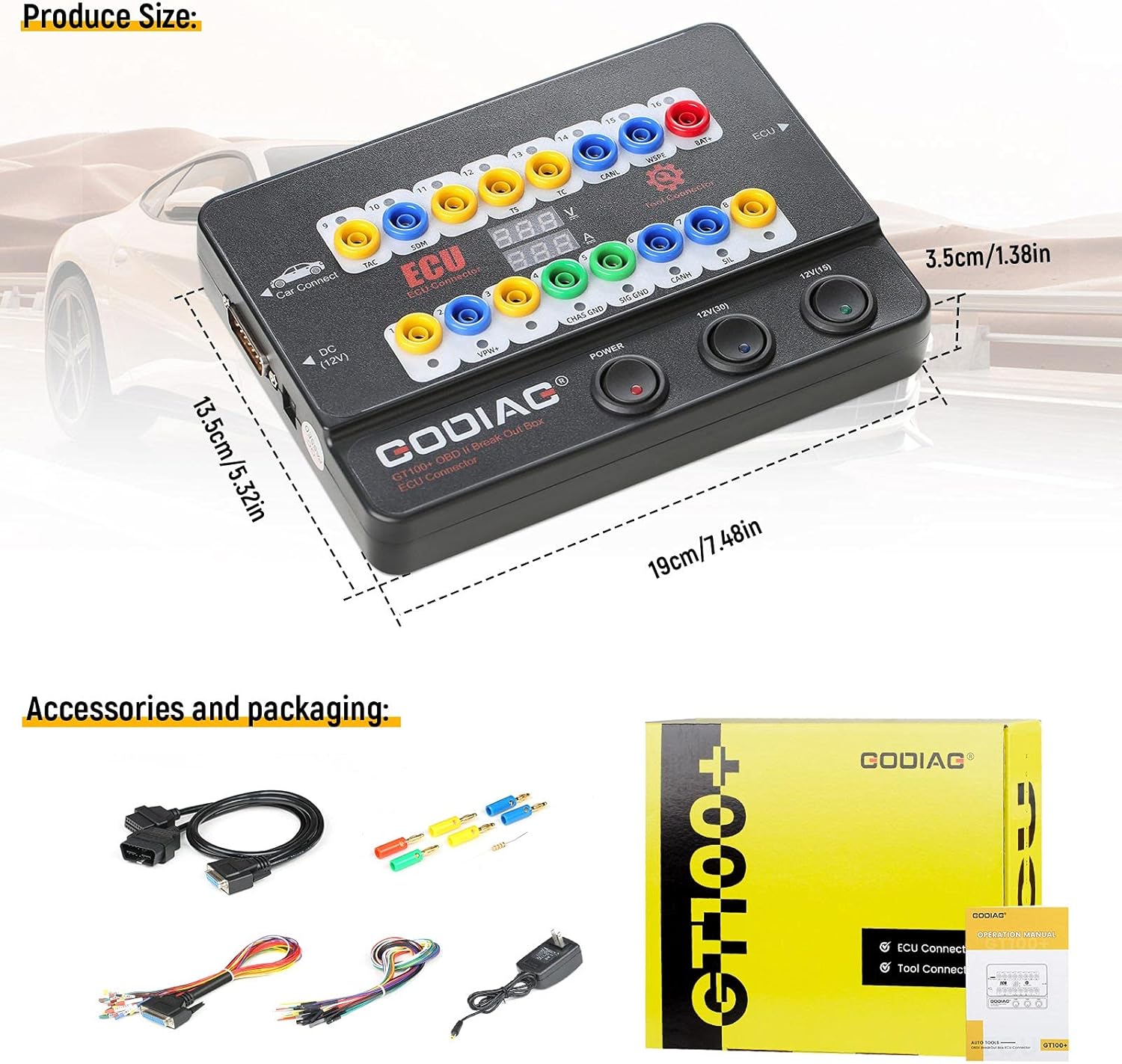 OBDII Breakout Box W83701