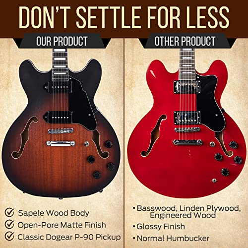 Semi Hollow Electric Guitar 6 String Full Size U75754
