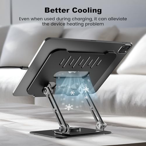 Adjustable Aluminum Tablet Stand White P7742