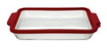 3-quart Glass Baking Dish with Airtight Lid, Cherry Red G715470